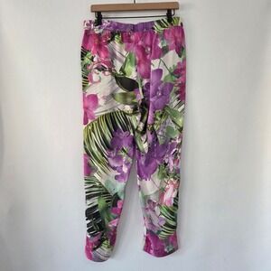 Trina Turk Women's Tropical Floral Print Rayon Pants Size L